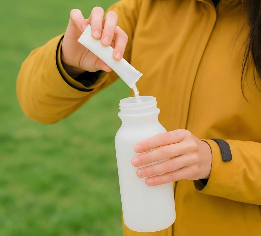 electrolyte drink showing the benefits of electrolytes during a workout